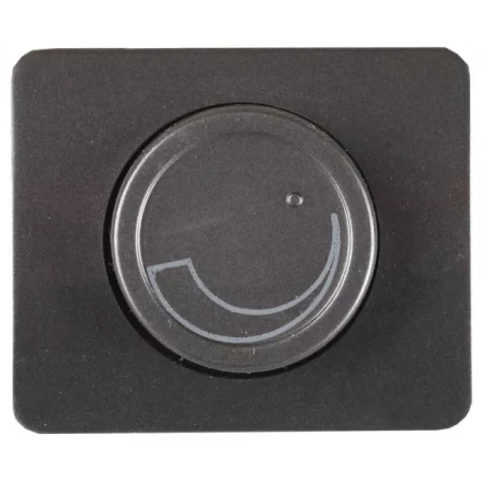 Диммер СВЕТОЗАР "ГАММА" без вставки и рамки, цвет темно-серый металлик, 60-800Вт SV-54142-DM купить в Ижевске