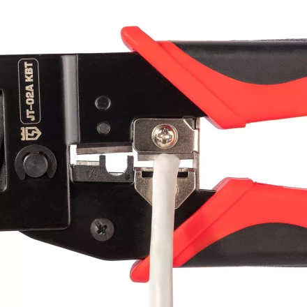 Кримпер многофункциональный КВТ JT-02А с 2 встроенными модулями для обжима RJ-45, RJ-12, RJ-11 (101929) купить в Ижевске