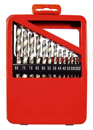 Набор сверл по металлу 1-10 мм (через 0,5 мм) HSS 19 шт. метал. коробка цил. хвостовик  MATRIX 72388 купить в Ижевске