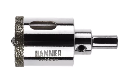Коронка алмазная HAMMER Ф35мм HEX (DHS 35.0*65/5) купить в Ижевске