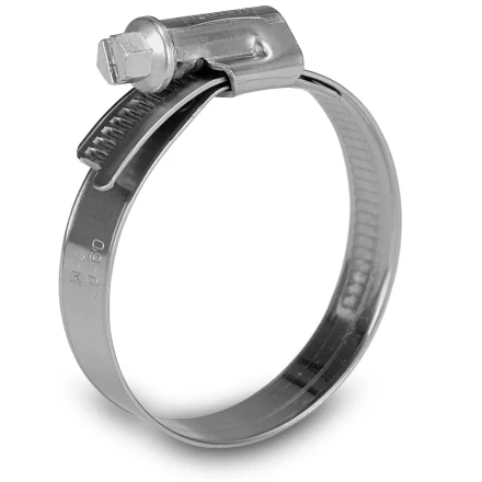 Хомуты нержав. сталь,  стандартное болтовое крепление 120-140мм, 25шт/уп,ширина 9мм   СИБРТЕХ 47591 купить в Ижевске