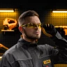 Очки защитные открытые Denzel 89192, поликарбонатные, желтая линза, 2х комп.дужки купить в Ижевске