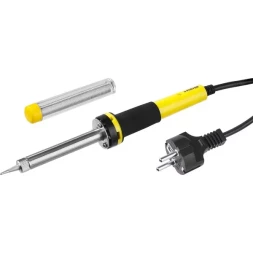 Паяльник с двухкомпонентной рукояткой и долговечным жалом, STAYER "PROFI" PROTerm, 55300-30, в комплекте (припой и подставка), 30 Вт, конус 55300-30