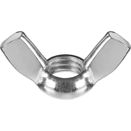 Гайка ЗУБР барашковая, DIN 315, оцинкованная,  M6, ТФ6, 5 шт. 4-303736-06 купить в Ижевске