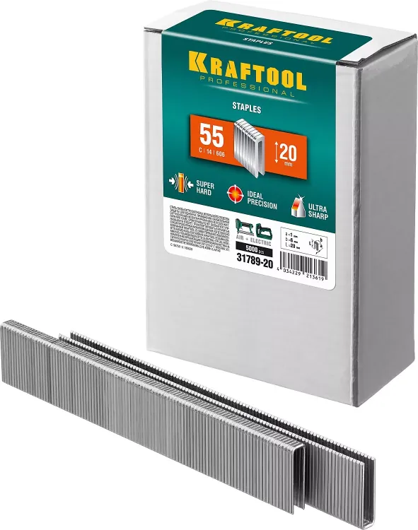 Скобы тип 18GA (55 / 90 / C) 5000 шт 31789-20 купить в Ижевске