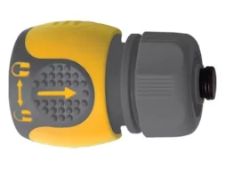 Соединитель для шланга 1/2" аквастоп двухкомпонентный PALISAD LUXE 66244