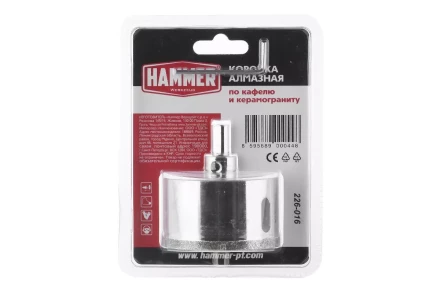 Коронка алмазная HAMMER Ф68мм HEX (DHS 68.0*65/5) купить в Ижевске