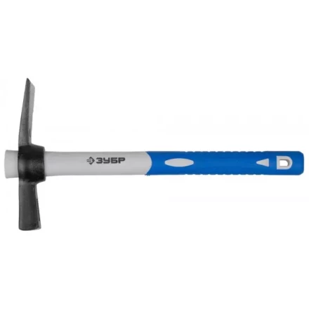 Молоток-кирочка ЗУБР каменщика с фиберглассовой двухкомпонентной обратной рукояткой, 600г 20155-600_z01 купить в Ижевске