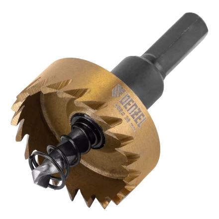 Коронка по металлу HSS, 38 мм, нитридтитановое покрытие Denzel 724111 купить в Ижевске