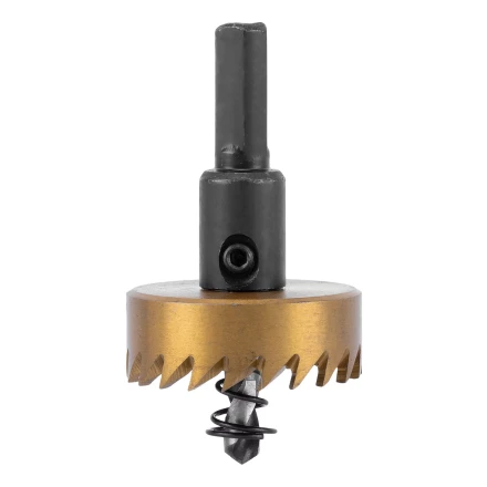 Коронка по металлу HSS, 38 мм, нитридтитановое покрытие Denzel 724111 купить в Ижевске