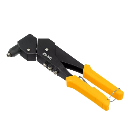 Заклепочник ручной Denzel, 285 мм, поворотный, 0-360, заклепки 2,4-3,2-4,0-4,8 мм, купить в Ижевске