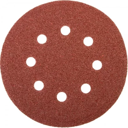 Круг шлифовальный универсальный STAYER &quot;MASTER&quot; из абразивной бумаги на велкро основе, 8 отверстий, Р40, 115мм, 5шт 35450-115-040 купить в Ижевске