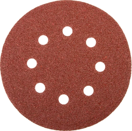 Круг шлифовальный универсальный STAYER &quot;MASTER&quot; из абразивной бумаги на велкро основе, 8 отверстий, Р40, 115мм, 5шт 35450-115-040 купить в Ижевске