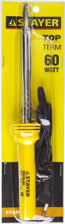Паяльник STAYER &quot;STANDARD&quot; с пластмассовой рукояткой и долговечным жалом, 60 Вт, клин 55330-60 купить в Ижевске