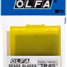 Лезвие OLFA специальное, для скребка "TB-45", 4-х стороннее лезвие с 3-мя типами режущей кромки, 45 мм / 4 шт OL-TB-45 купить в Ижевске