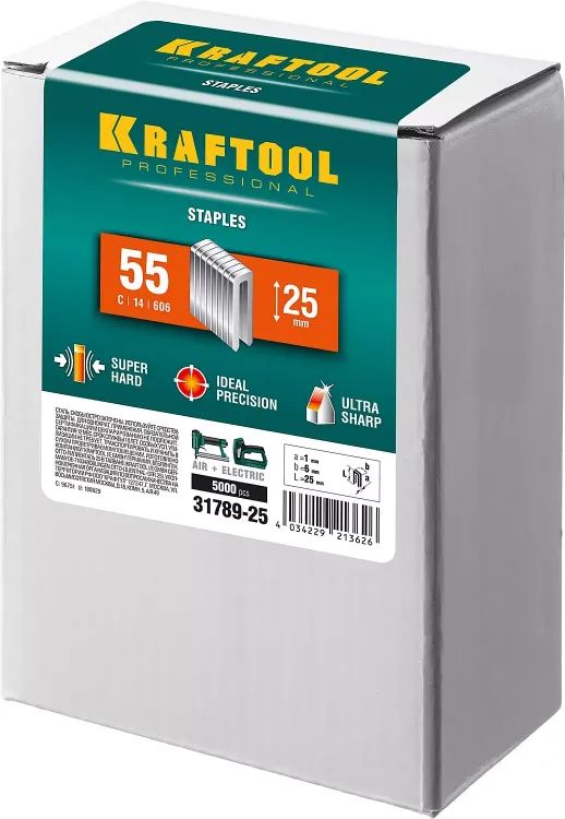 Скобы тип 18GA (55 / 90 / C) 5000 шт 31789-25 купить в Ижевске