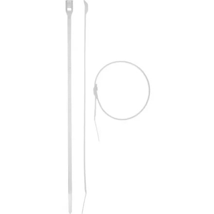 Кабельные стяжки белые КОБРА, с плоским замком, 4.6 х 205 мм, 25 шт, нейлоновые, ЗУБР 30930-46-205 купить в Ижевске