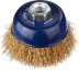 DEXX. Щетка чашечная для УШМ, витая стальная латунированная проволока 0,3мм, 75ммхМ14 35103-075 купить в Ижевске