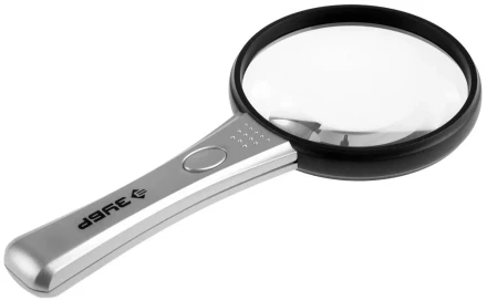 Лупа ЗУБР &quot;МАСТЕР&quot;, светодиодная подсветка, 3-х/4-х кратное увеличение, диаметр линзы 90мм 40541-90 купить в Ижевске