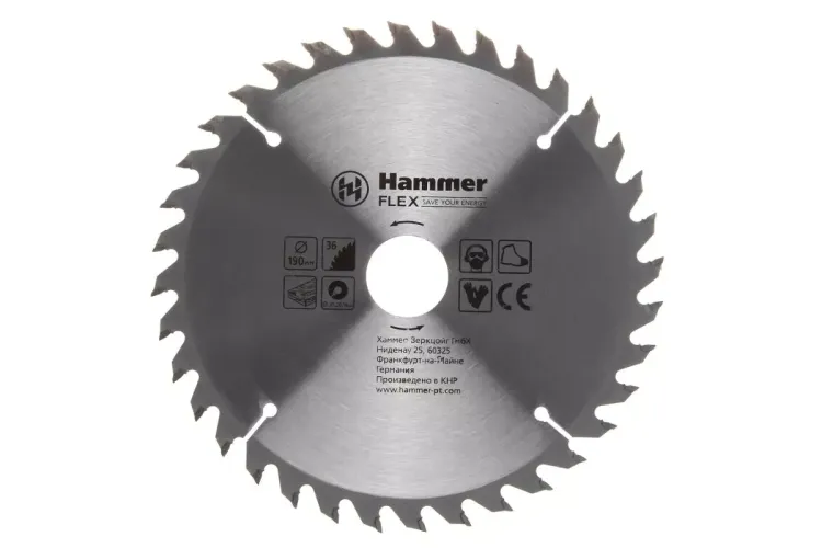 Диск пильный твердосплавный HAMMER Ф190х30мм 36зуб. купить в Ижевске