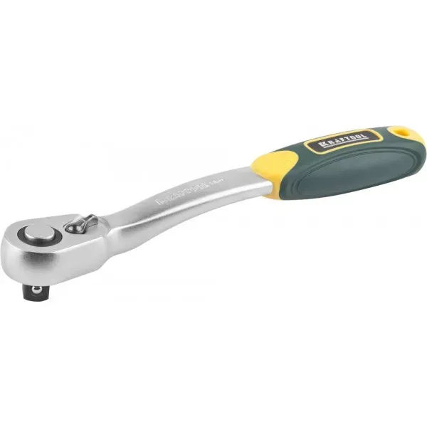 Трещотка для торцовых головок KRAFTOOL "PRO", Сr-V сталь, 72 зубца, изогнутая, 1/2" 27795-1/2_z02 купить в Ижевске