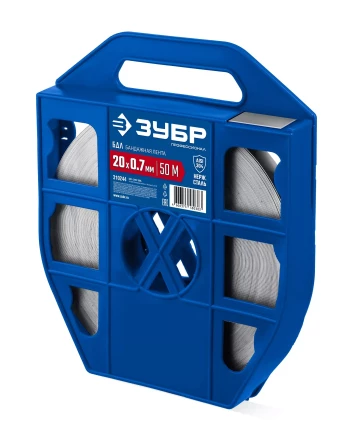 ЗУБР БДЛ 20 х 0.7 мм, 50 м, бандажная лента нержавеющая, AISI 304, Профессионал (310244) купить в Ижевске