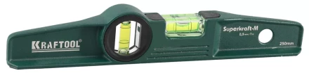 Уровень KRAFTOOL "SUPERKRAFT-M" литой, 2 ампулы, 0,5 мм/м, 250 мм 34717-025 купить в Ижевске