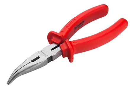 Длинногубцы Econom 180 мм изогнутые шлифованные пластмассовые рукоятки MATRIX 17495 купить в Ижевске