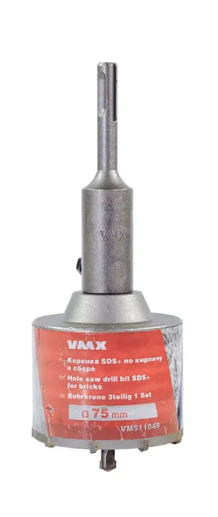 Коронка SDS+ ф75 мм по кирпичу в сборе VMX 511049 купить в Ижевске
