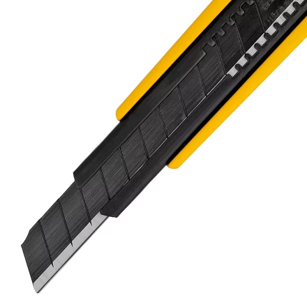 Нож Denzel, 9 мм, сменное лезвие, SK4, алюминиевый корпус, торцевой зажим, 78901 купить в Ижевске