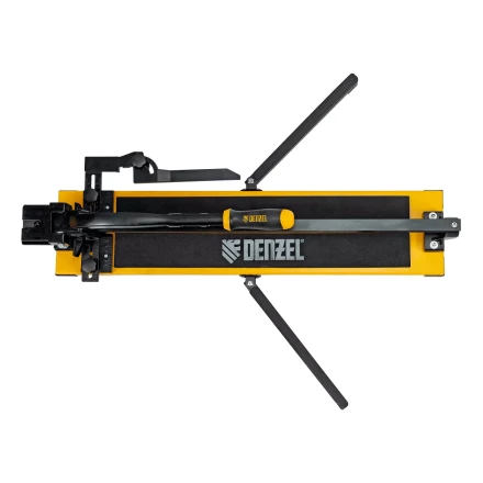 Плиткорез рельсовый Denzel 600х16мм, каретка на подш., стальная станина, усил. рукоятка-пенал 877014 купить в Ижевске