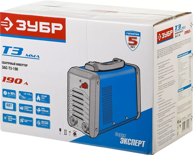 Сварочный инвертор ММА ЗАС-Т3-190 серия ПРОФЕССИОНАЛ купить в Ижевске