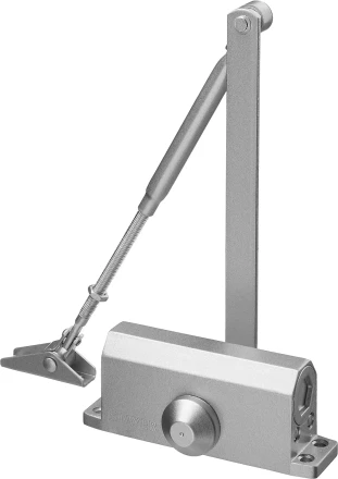 Доводчик дверной STAYER, для дверей массой до 40 кг, цвет серебро 37915-50 купить в Ижевске