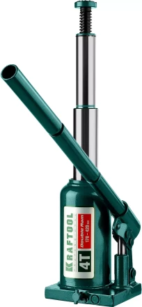 Домкрат гидравлический бутылочный &quot;Double Ram&quot;, сварной, телескопический, 4т, 170-420мм, KRAFTOOL 43463-4 43463-4 купить в Ижевске
