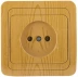 Розетка СВЕТОЗАР &quot;ГАММА&quot; без заземления, одинарная, цвет ольха, 16А/~250В SV-54100-A купить в Ижевске