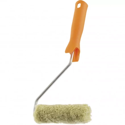 Мини-валик в сборе &quot;Фасадные работы&quot; 110 мм ворс 12 мм D 16 мм D ручки 6 мм полиакрил полиэстер Сибртех 80588 купить в Ижевске