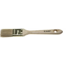 Кисть плоская ЗУБР "УНИВЕРСАЛ-ЭКСПЕРТ", натуральная щетина, деревянная ручка, 38мм 4-01005-038