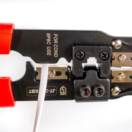 Кримпер многофункциональный КВТ JT-210 со встроенным модулем для обжима RJ-45 (84824) купить в Ижевске