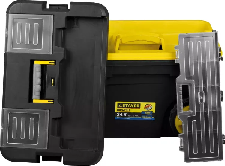 Ящик-тележка для инструмента "BIGPRO" пластиковая, STAYER Professional 38107-24 купить в Ижевске