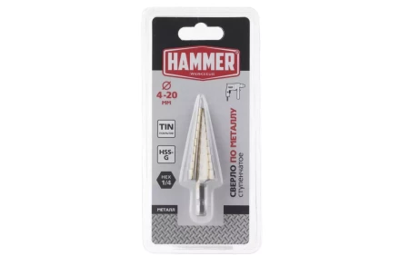 Сверло по металлу HAMMER Ф20х75мм (DR MT ST 4,0-20,0 мм*75/8мм) купить в Ижевске