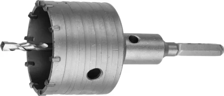 Коронка ЗУБР буровая, коническая посадка центрирующего сверла, шестигранный хвостовик, в сборе, 68мм 2917-68_z01 купить в Ижевске