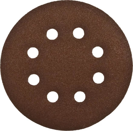 Круг шлифовальный ЗУБР "СТАНДАРТ" из абразивной бумаги на велкро основе, 8 отв., Р120, 125мм, 5шт 35350-125-120 купить в Ижевске