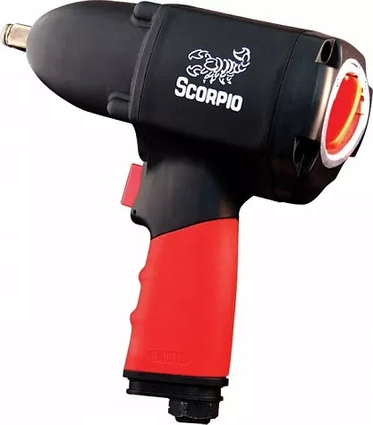 Пневмогайковерт SCORPIO YU-1281P 1/2” 124 кг/м, 2,06 кг New Pin Clutch купить в Ижевске