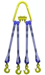 Строп текстильный четырехветвевой 4СТ 2.5 т L=3 м  SF6 30 мм Звено РТ-3 купить в Ижевске