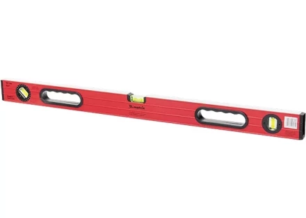 Уровень алюминиевый 600 мм  фрезерованный. 3 глазка 1 поворотный. две ручки. усиленный MATRIX 34506 купить в Ижевске