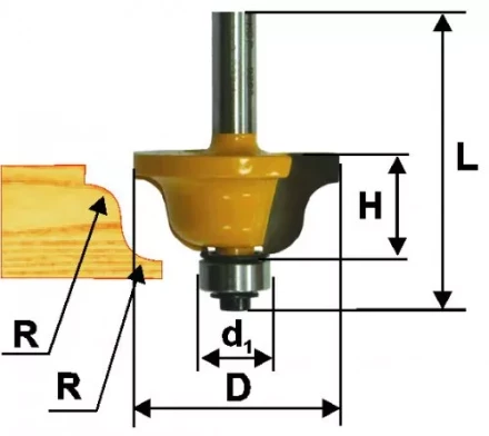 Фреза кром калевочная ф286х13мм R4мм хв 8мм 9262 купить в Ижевске