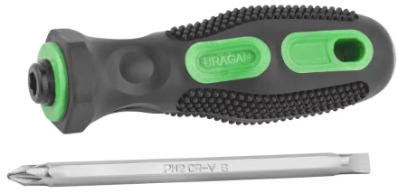 Набор URAGAN: Отвертки с двухкомпонентной рукояткой, PH 2/SL6мм - 110мм, 2 предм 25187-H2 купить в Ижевске