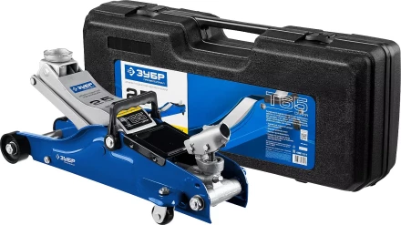 Домкрат гидравлический подкатной T65, 2,5т, 90-360мм, в кейсе, ЗУБР Профессионал 43057-2.5-K 43057-2.5-K купить в Ижевске