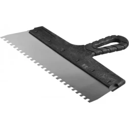 Шпатель ЗУБР &quot;МАСТЕР&quot; ФАСАДНЫЙ, нержавеющее полотно, 300мм, зуб 6х6мм 10078-30-06