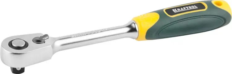 Трещотка для торцовых головок KRAFTOOL "PRO", Сr-V сталь, 60 зубцов, 3/8" 27794-3/8_z02 купить в Ижевске